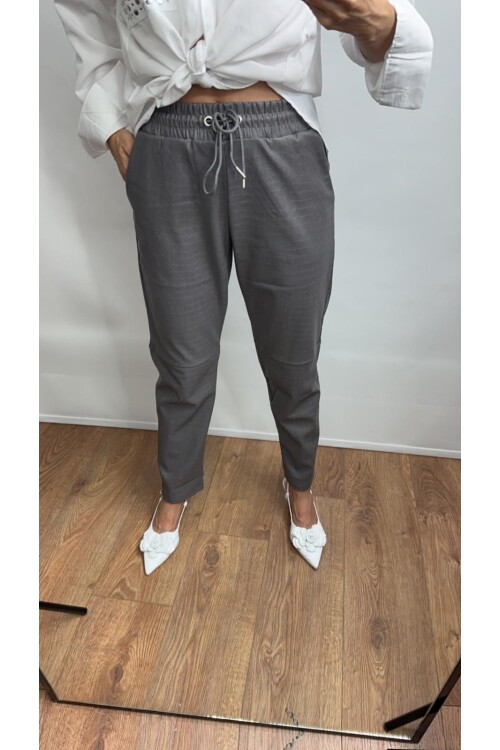 DERİ PANTOLON DAMARLI