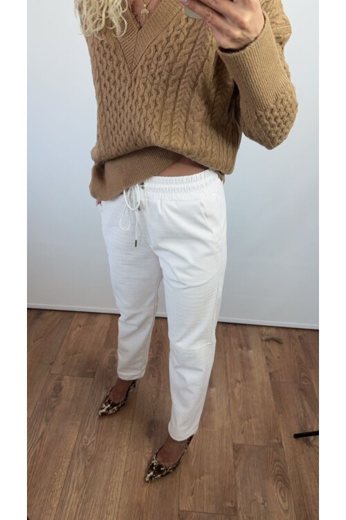 DERİ PANTOLON DAMARLI