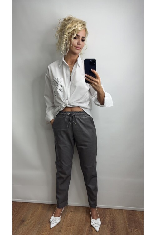 DERİ PANTOLON DAMARLI