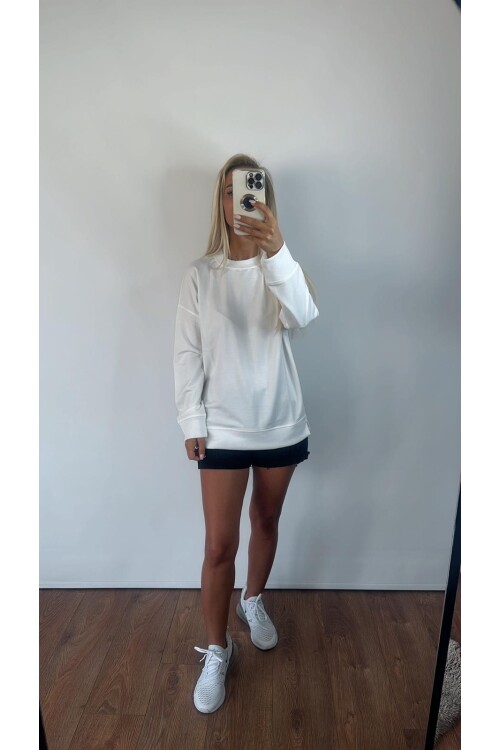 DÜZ İKİ İPİLİK SARDONSUZ SWEAT