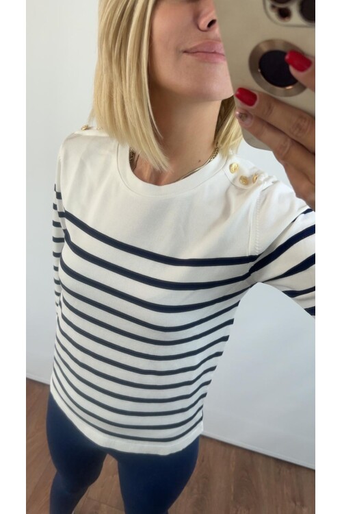 GOLD DÜĞMELİ KAZAK