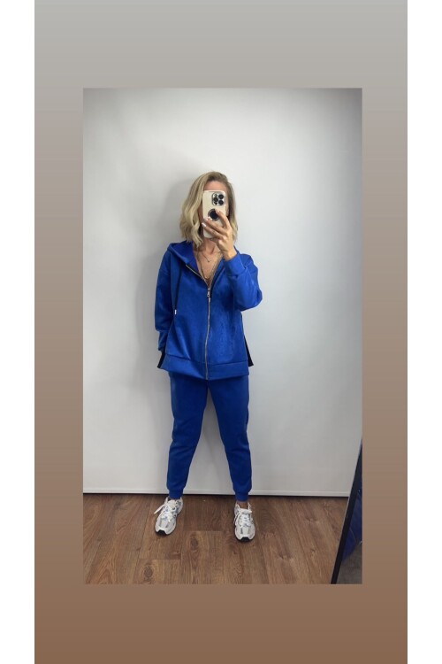 MAVİ YANDAN YIRTMAÇLI