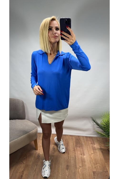 SF009 MERSERİZE YAKALI KAZAK