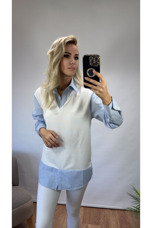 SF031 CİZGİLİ GÖMLEK SWEAT