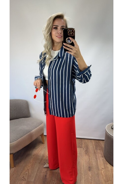 SF042 YANDAN CEPLİ BOL PANTOLON