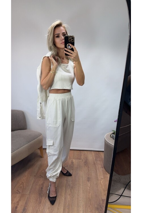 SF044 ÇİZGİLİ ÜÇLÜ TAKIM