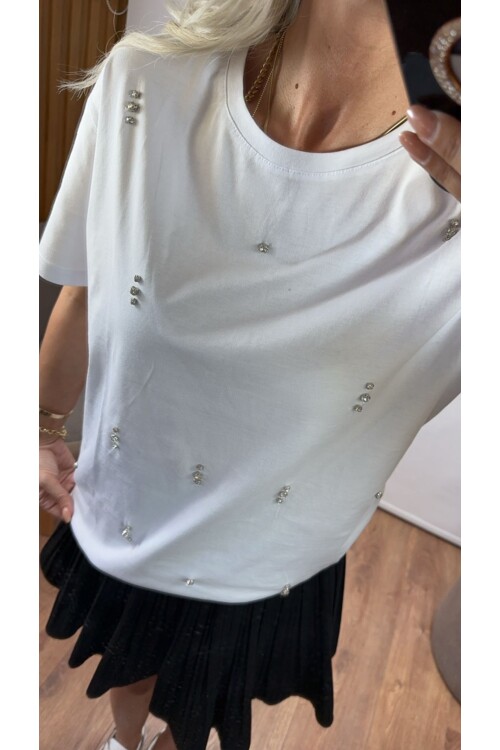 SF049 DAĞINIK TAŞLI BİSİKLET TAKA TSHIRT