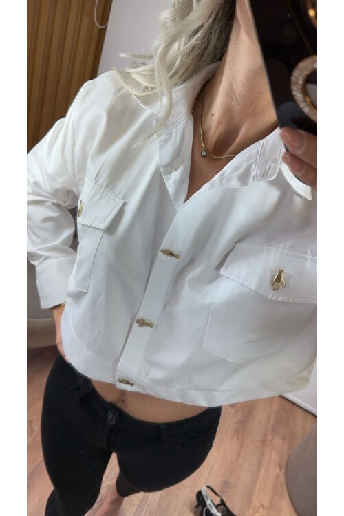 SF055 EL DÜĞMELİ GÖMLEK