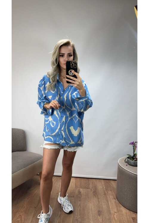 SF064 DESENLİ SALAŞ GÖMLEK