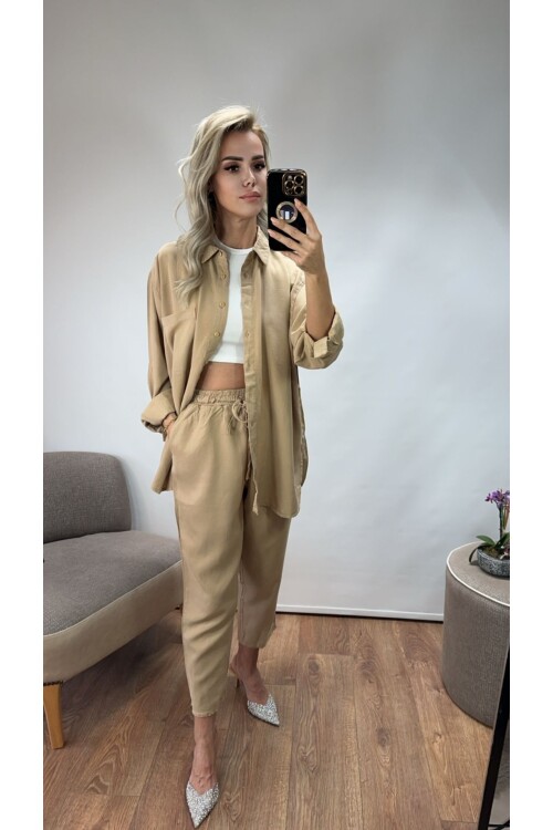 SF072 DÜĞMELİ GÖMLEK TAKIM