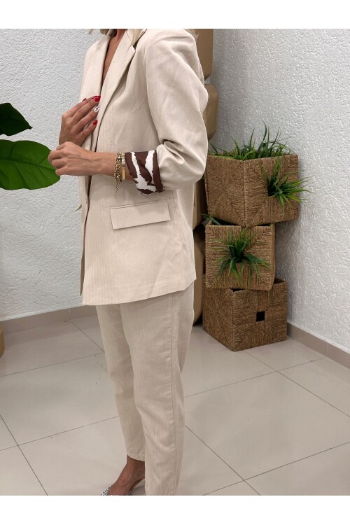 SF076 KETEN KLASİK PANTOLON