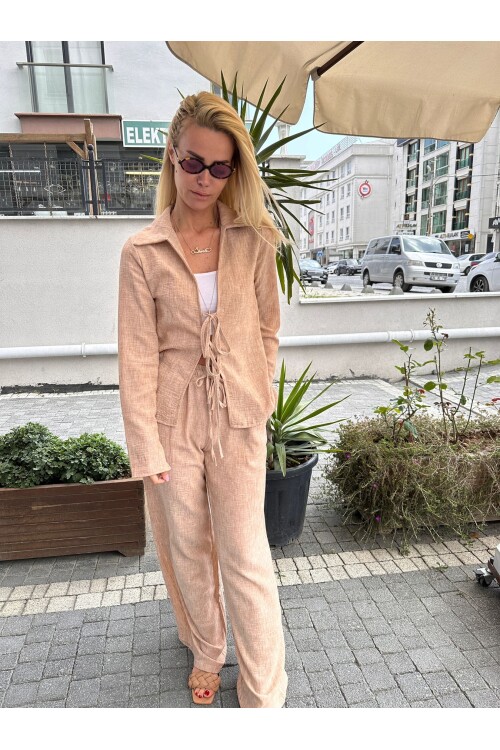 SF093 FAKİR KOL GÖMLEK PANTOLON TAKIM