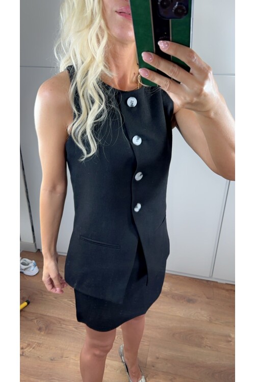 SF100 YELEKLİ DÜĞMELİ  ETEK TAKIM