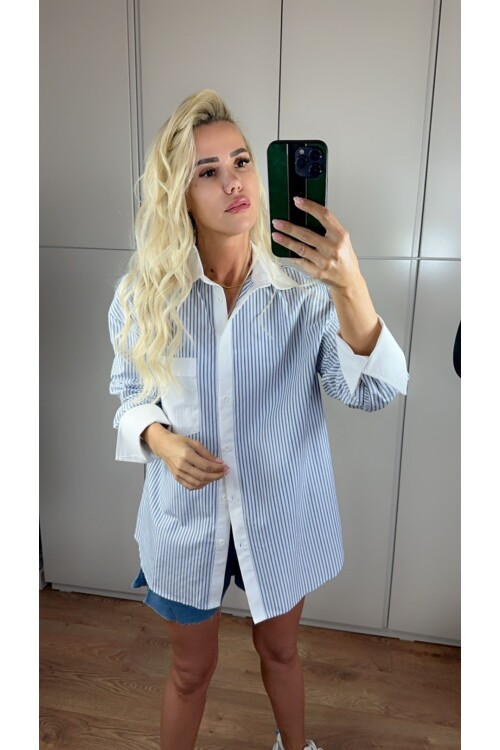 SF101 BEYAZ YAKALI GÖMLEK