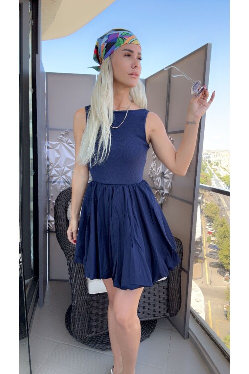 SF115 BALON ETEKLİ ELBİSE