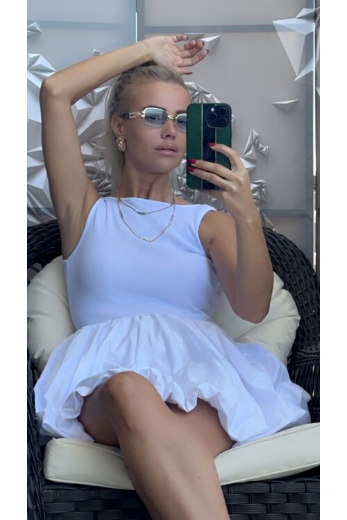 SF115 BALON ETEKLİ ELBİSE