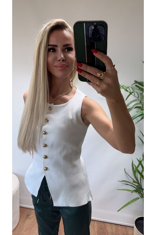 SF153 YELEK GOLD DÜĞMELİ