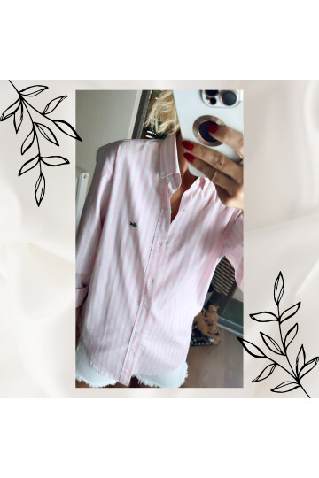 Beyaz Çizgili Gömlek