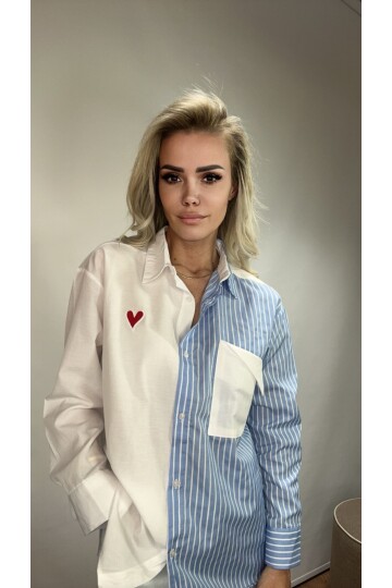 SF063 CEPLİ KALPLİ GÖMLEK