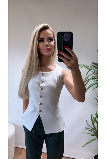 SF153 YELEK GOLD DÜĞMELİ