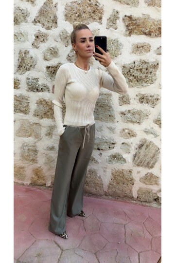 SF175 KENARLARI BEYAZ ŞERİT PANTALON